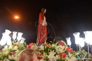  Procesión sin presencia policial en Ojos de Garza (Foto TA)